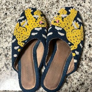 PRINTFRESH TUFTED SLIPPERS LEOPARD Pattern SIZE 10